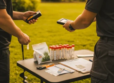 Greeneris ekspertai nustato dirvožemio rūgštingumą (pH) sklype atliekamais tyrimais.