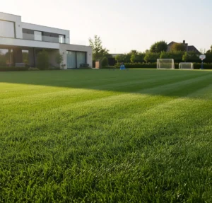 Sportinė veja iš EG Pro 410 Sport vejos sėklų.